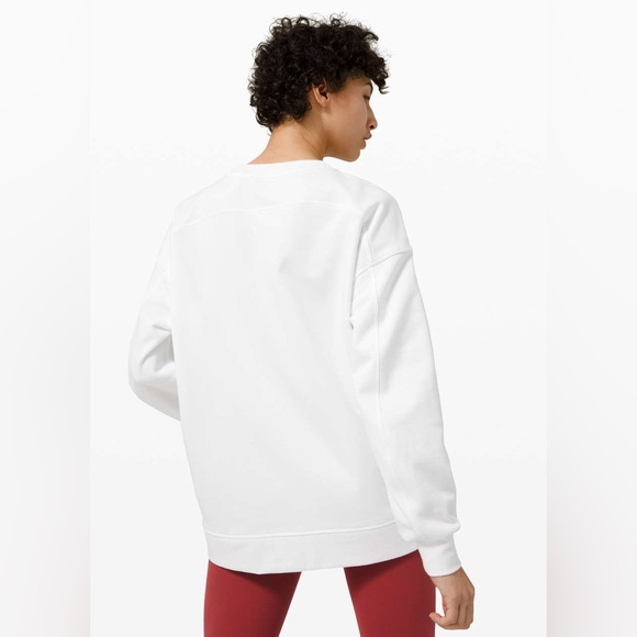 NWT Perfectly Oversized Crew White - Picture 5 of 6